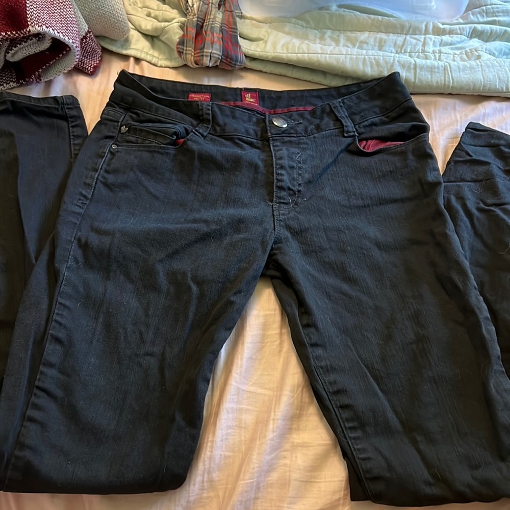 Black Denim Flare Jeans